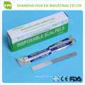 Für medizinische und Krankenhaus mit CE &amp; ISO Zertifikat Kunststoffgriff Einweg-Skalpell